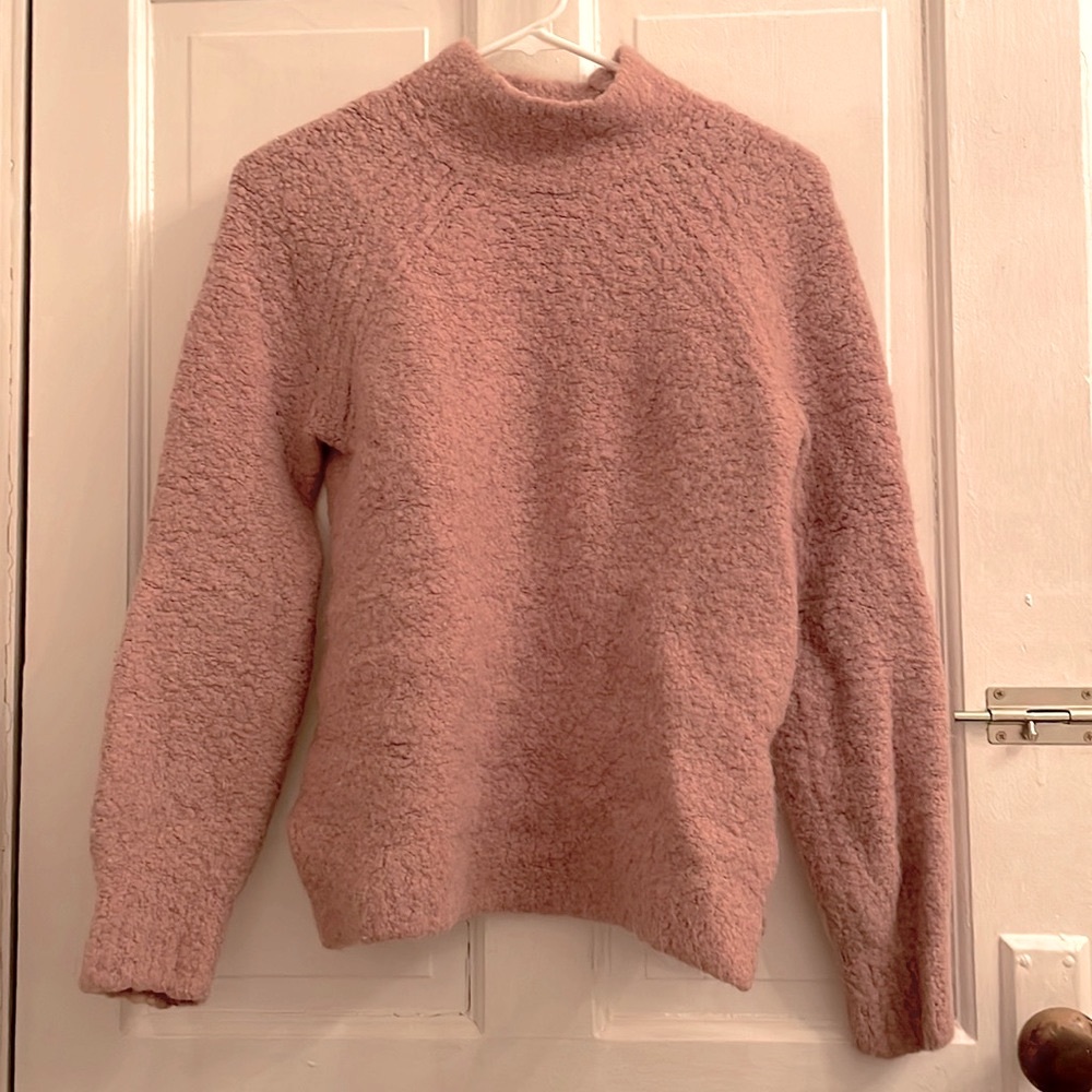 Gap mock-neck fuzzy sweater